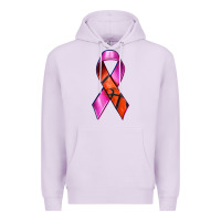Lilac Breast Cancer Ribbon Basketball Premium Hoodie - texasbilliewilder