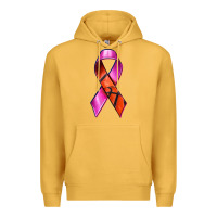 Mustard Breast Cancer Ribbon Basketball Premium Hoodie - texasbilliewilder