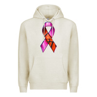 Oatmeal Heather Breast Cancer Ribbon Basketball Premium Hoodie - texasbilliewilder
