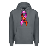 Rock Breast Cancer Ribbon Basketball Premium Hoodie - texasbilliewilder