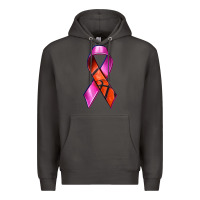 Smoke Breast Cancer Ribbon Basketball Premium Hoodie - texasbilliewilder