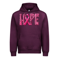 Mauve Wine Hope Breast Cancer Urban Hoodie - texasbilliewilder