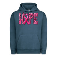 Pigment Midnight Navy Hope Breast Cancer Urban Hoodie - texasbilliewilder