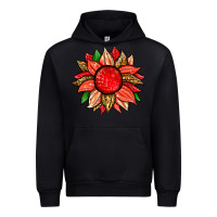 Black strawberry sunflower Urban Hoodie - Zillion Design Studio