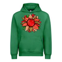 Emerald strawberry sunflower Urban Hoodie - Zillion Design Studio