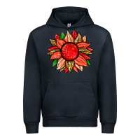 Navy strawberry sunflower Urban Hoodie - Zillion Design Studio
