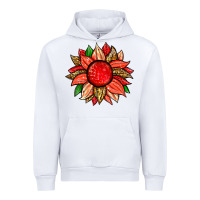 White strawberry sunflower Urban Hoodie - Zillion Design Studio