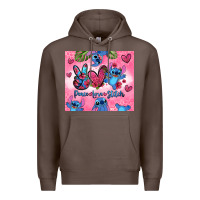 Coffee peace love stitch Premium Hoodie - Zillion Design Studio
