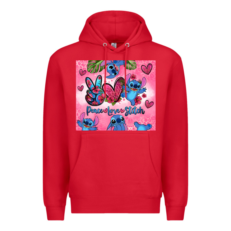 Peace Love Stitch Premium Hoodie by Zillion Design Studio | Teevron