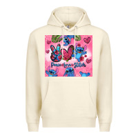 Sandshell peace love stitch Premium Hoodie - Zillion Design Studio
