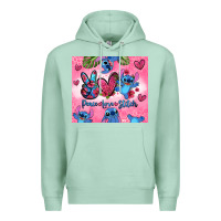 Seafoam peace love stitch Premium Hoodie - Zillion Design Studio