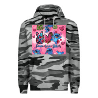 Slate Camo peace love stitch Premium Hoodie - Zillion Design Studio