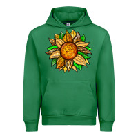 Emerald pineapple sunflower Urban Hoodie - Zillion Design Studio