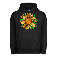 Pigment Black pineapple sunflower Urban Hoodie - Zillion Design Studio