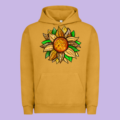 Pineapple Sunflower Urban Hoodie Designed By Zillion Design Studio
