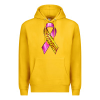 Lemon Breast Cancer Ribbon Softball Premium Hoodie - texasbilliewilder