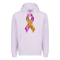 Lilac Breast Cancer Ribbon Softball Premium Hoodie - texasbilliewilder