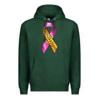 Sports Green Breast Cancer Ribbon Softball Premium Hoodie - texasbilliewilder