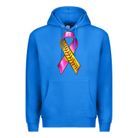 True Royal Breast Cancer Ribbon Softball Premium Hoodie - texasbilliewilder