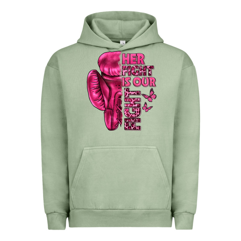 Her Fight Is Our Fight Cancer Urban Hoodie by texasbilliewilder | Teevron