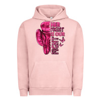 Pigment Salmon Her Fight Is Our Fight Cancer Urban Hoodie - texasbilliewilder