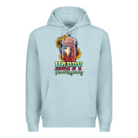 Blue Mist happy thanksgiving turkey Premium Hoodie - RanaPortraitStore