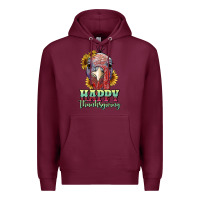 Burgundy happy thanksgiving turkey Premium Hoodie - RanaPortraitStore