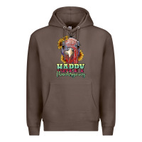 Coffee happy thanksgiving turkey Premium Hoodie - RanaPortraitStore