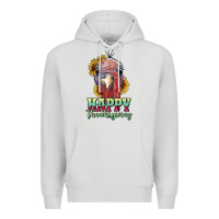Dove Grey happy thanksgiving turkey Premium Hoodie - RanaPortraitStore