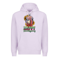 Lilac happy thanksgiving turkey Premium Hoodie - RanaPortraitStore
