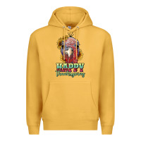 Mustard happy thanksgiving turkey Premium Hoodie - RanaPortraitStore