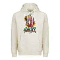Oatmeal Heather happy thanksgiving turkey Premium Hoodie - RanaPortraitStore