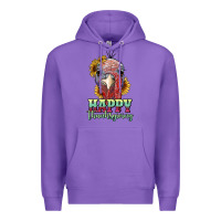 Purple happy thanksgiving turkey Premium Hoodie - RanaPortraitStore
