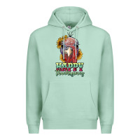 Seafoam happy thanksgiving turkey Premium Hoodie - RanaPortraitStore