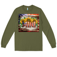 Army Green patriotic mini  tumbler Long Sleeve Tee - BarkalooDesign