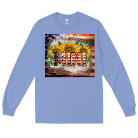 Colony Blue patriotic mini  tumbler Long Sleeve Tee - BarkalooDesign