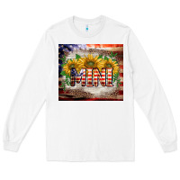 White patriotic mini  tumbler Long Sleeve Tee - BarkalooDesign