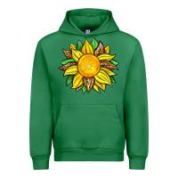 Emerald lemon sunflower Urban Hoodie - Zillion Design Studio