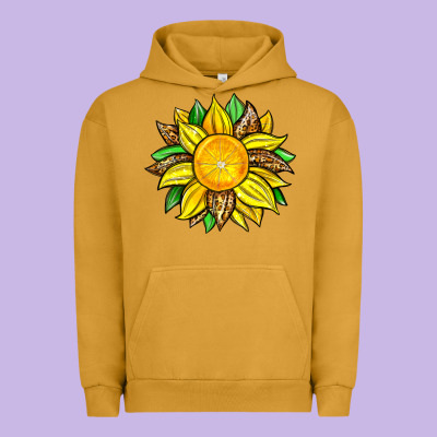 Lemon Sunflower Urban Hoodie Designed By Zillion Design Studio