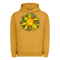 Pigment Peanut Butter lemon sunflower Urban Hoodie - Zillion Design Studio