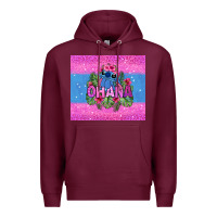 Burgundy ohana stitch Premium Hoodie - Zillion Design Studio