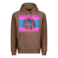Chestnut ohana stitch Premium Hoodie - Zillion Design Studio
