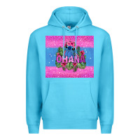 Ocean Blue ohana stitch Premium Hoodie - Zillion Design Studio
