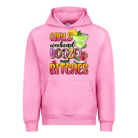 Fuchsia Pink girls weekend booze and bitches Urban Hoodie - Zillion Design Studio