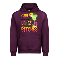 Mauve Wine girls weekend booze and bitches Urban Hoodie - Zillion Design Studio