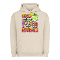 Pigment French Oak girls weekend booze and bitches Urban Hoodie - Zillion Design Studio