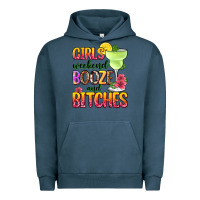 Pigment Midnight Navy girls weekend booze and bitches Urban Hoodie - Zillion Design Studio