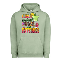 Pigment Oil Green girls weekend booze and bitches Urban Hoodie - Zillion Design Studio