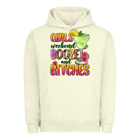 Pigment Pistachio girls weekend booze and bitches Urban Hoodie - Zillion Design Studio