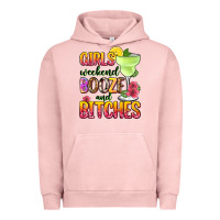 Pigment Salmon girls weekend booze and bitches Urban Hoodie - Zillion Design Studio